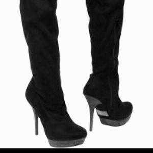 Luxury Rebel Renee Suede Knee Boots EU38 Sz 8 NWOB $295